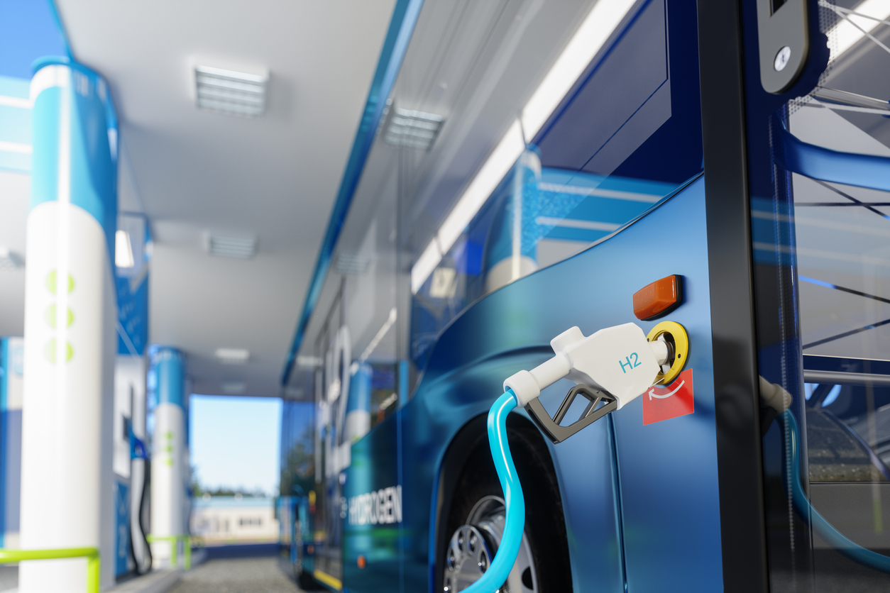 Hydrogen bus refuelling