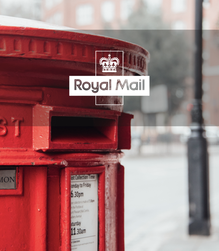 Royal Mail postbox and logo