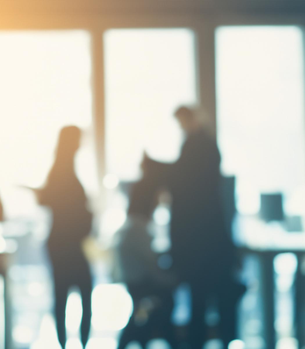 blurred office background