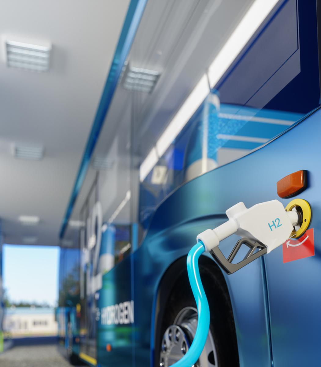Hydrogen bus refuelling