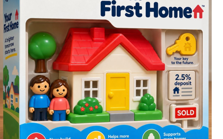 AI generated image of 'your first home' childrens toy set