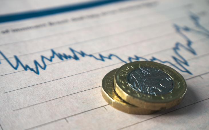 pound coins and graphs