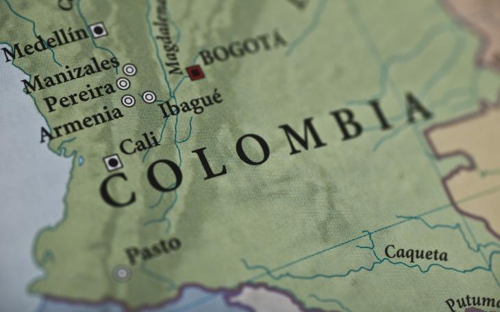 map of colombia
