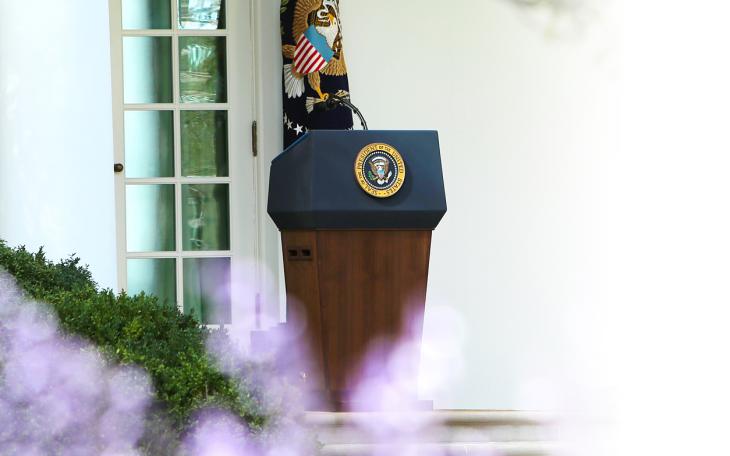 president podium