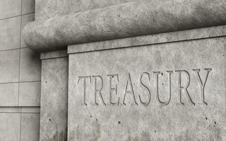 Treasury wall signage