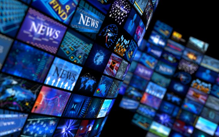 media television news monitors