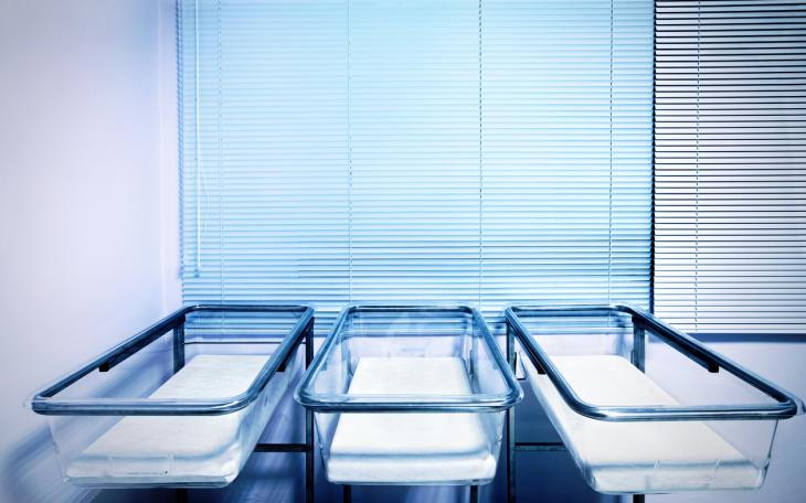 empty baby cots