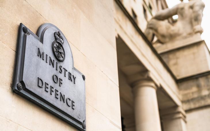 ministry of defence plaque on wall 