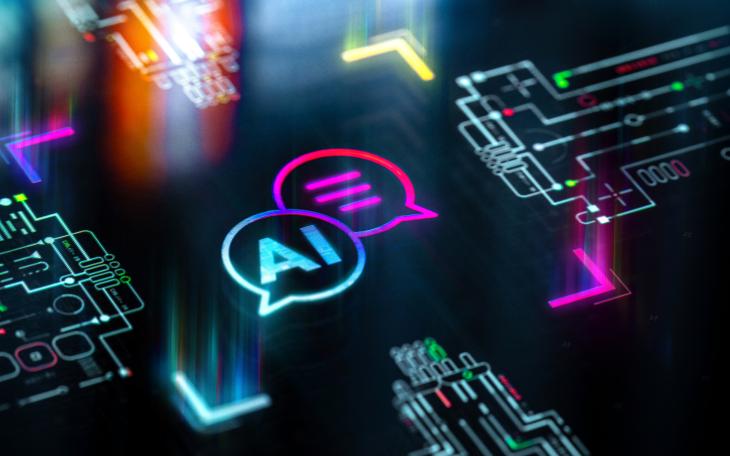 AI in speech bubbles