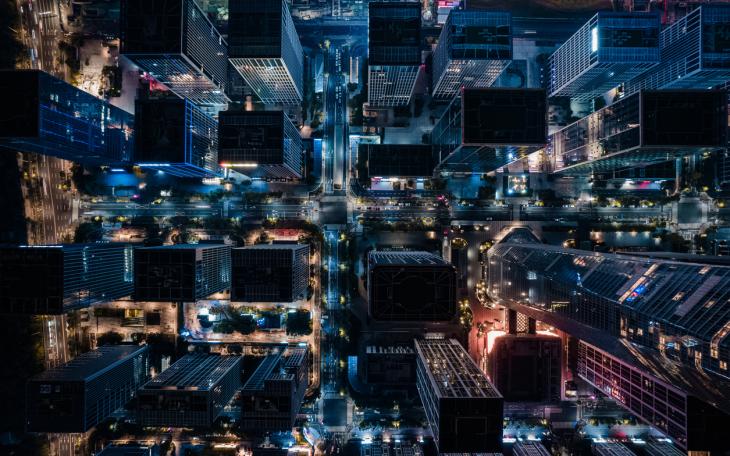 city from the sky