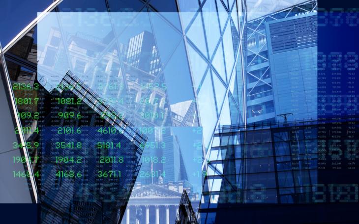 finance abstract london 