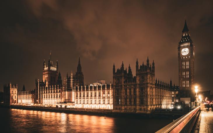 Westminster at night