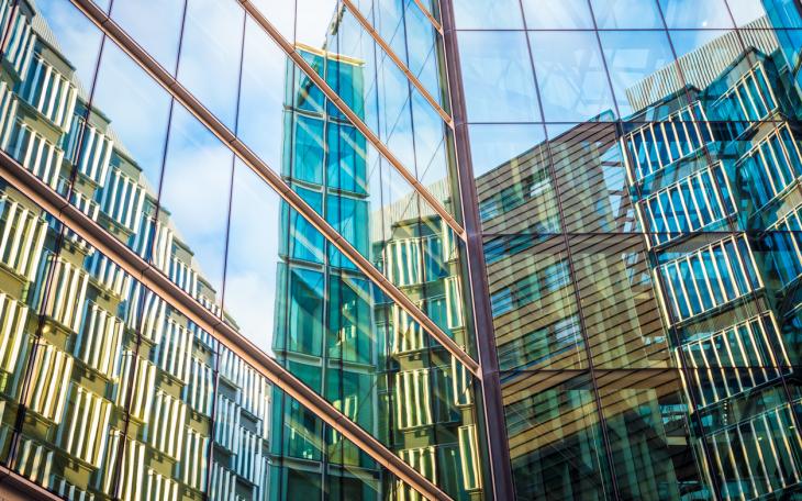 London Sky scrapers abstract