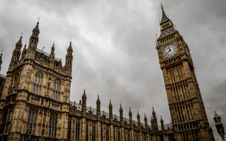 cloudy westminster skyline