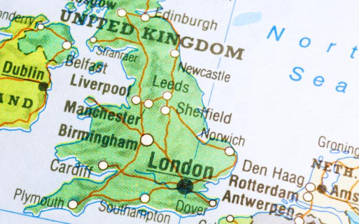 Map of England