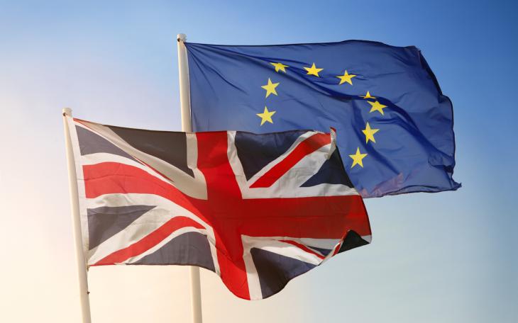 EU flag and Union Jack