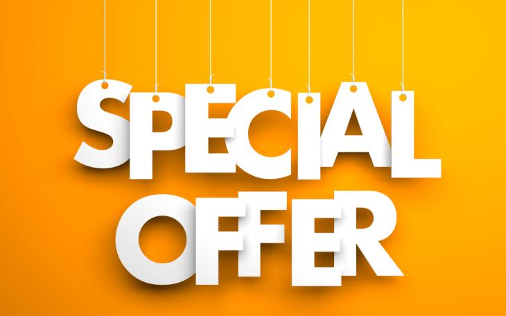 Special offer signage