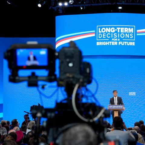 Sunak at Conservative Party Conference