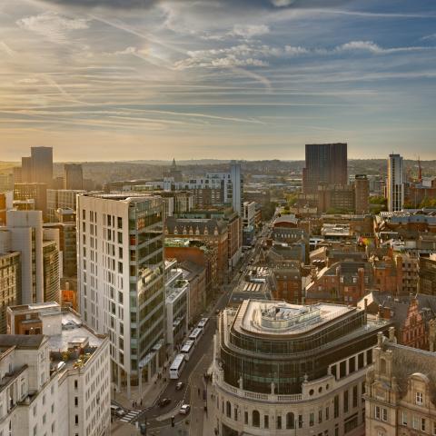 skyline of Leeds