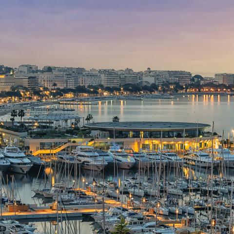 skyline of cannes