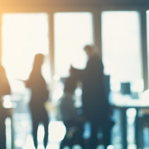 blurred office background