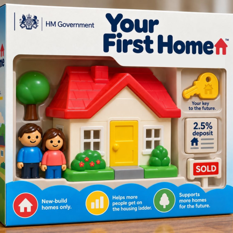 AI generated image of 'your first home' childrens toy set