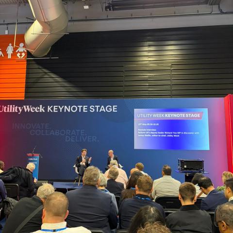 Richard Tice speaking at Utility Week Live