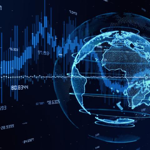fintech space market concept