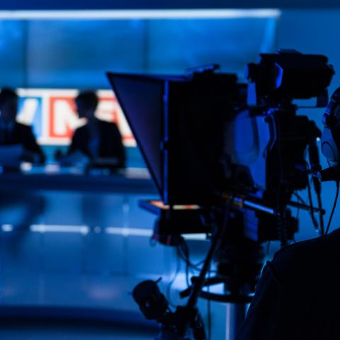 broadcast news station