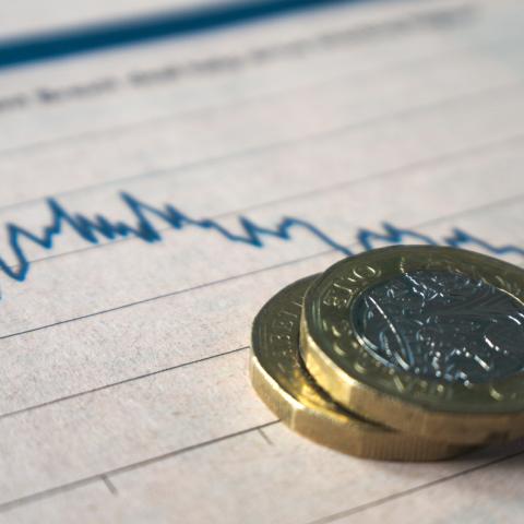 pound coins and graphs
