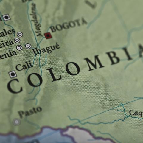 map of colombia