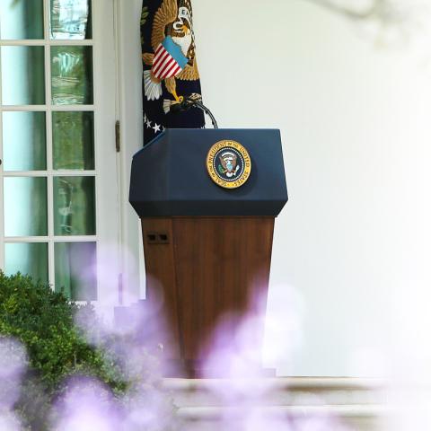 president podium