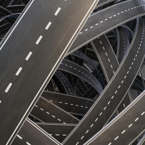 roads jumbled together