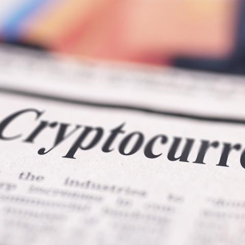 newspaper headline Cryptocurrency