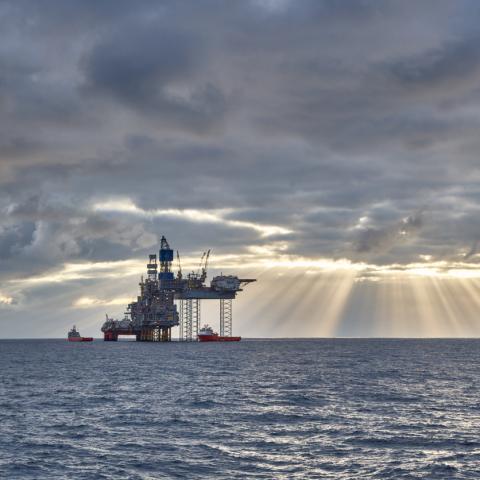 oil drill North Sea