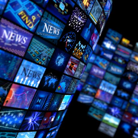 media television news monitors