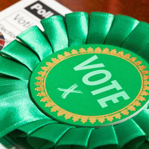 vote green badge