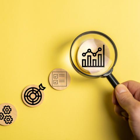 yellow background with targets