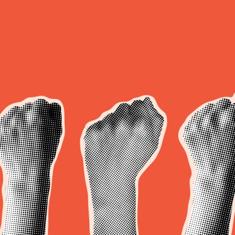 fists in the air 