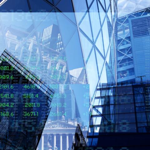 finance abstract london 