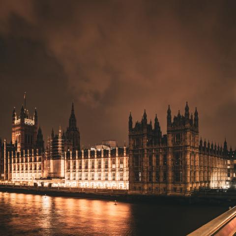 Westminster at night