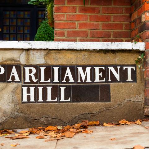 parliament hill sign