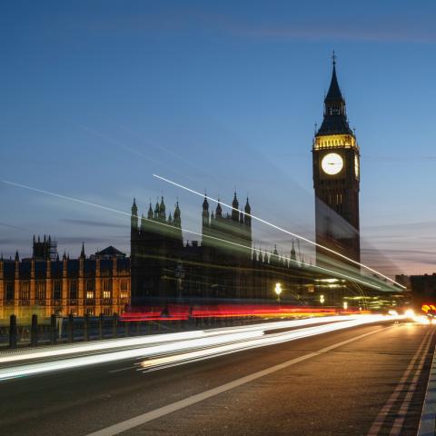 parliament at night