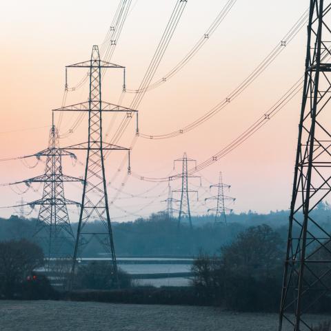 power grid in rural England