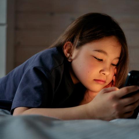 girl on her phone 