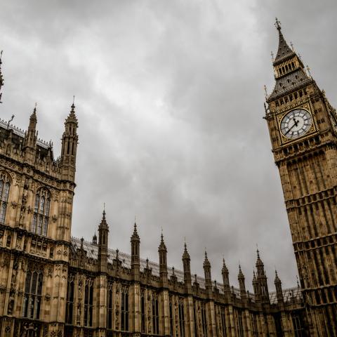 cloudy westminster skyline