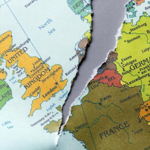 A map of the EU is two 