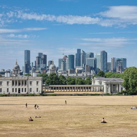 hot summer day in london