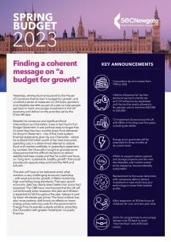 <div>SEC Newgate Spring Budget 2023 Summary</div>